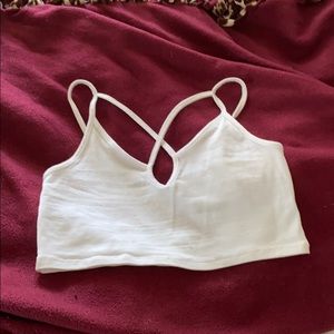 White crop top